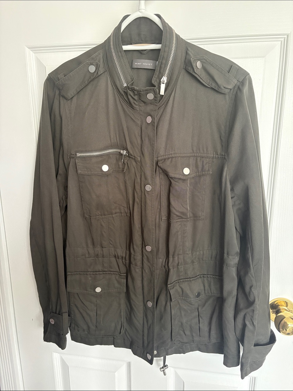 Lightweight Olive Utility Jacket